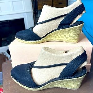 Black Canvas Espadrille